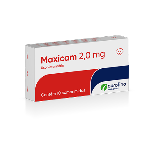Maxicam 2 mg<br>Cartucho 1 blíster con 10 comprimidos. Display: 6 blísteres con 10 comprimidos.
