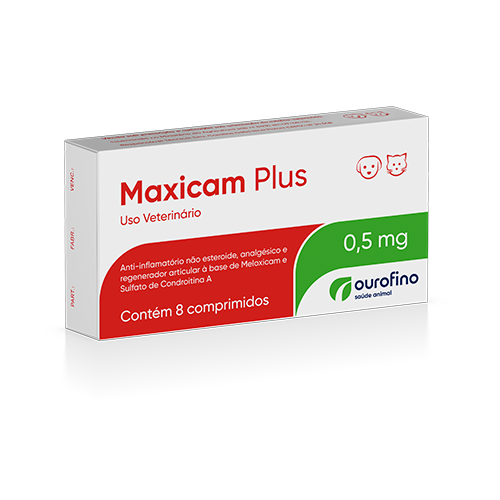 Maxicam Plus 0,5 mg<br>Cartridge: 1 blister with 8 tablets. Display: 10 blisters with 8 tablets.